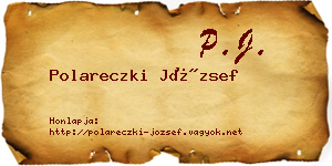 Polareczki József névjegykártya