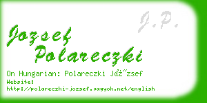 jozsef polareczki business card